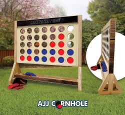 Personalized Bourbon Barrel Fast Four Game